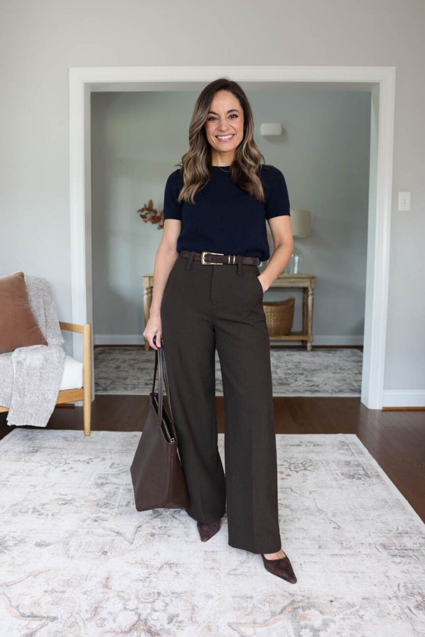 Petite-friendly fall workwear capsule wardrobe | petite workwear | fall outfits for work | petite fashion