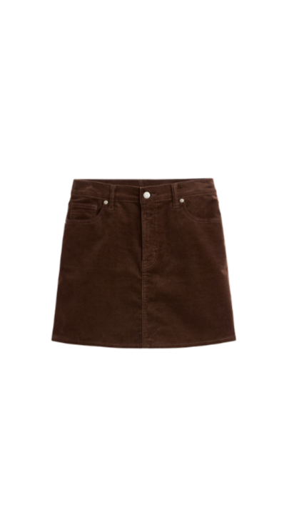 Gap brown corduroy skirt