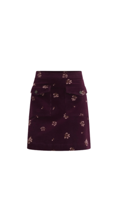 LOFT floral mini skirt petite friendly