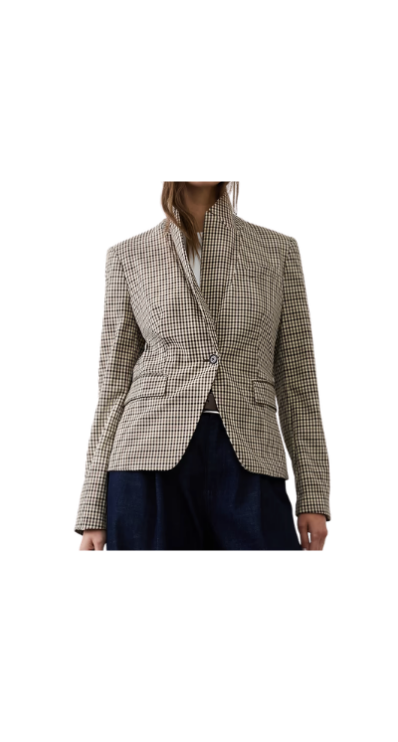 Plaid Banana Republic Factory blazer