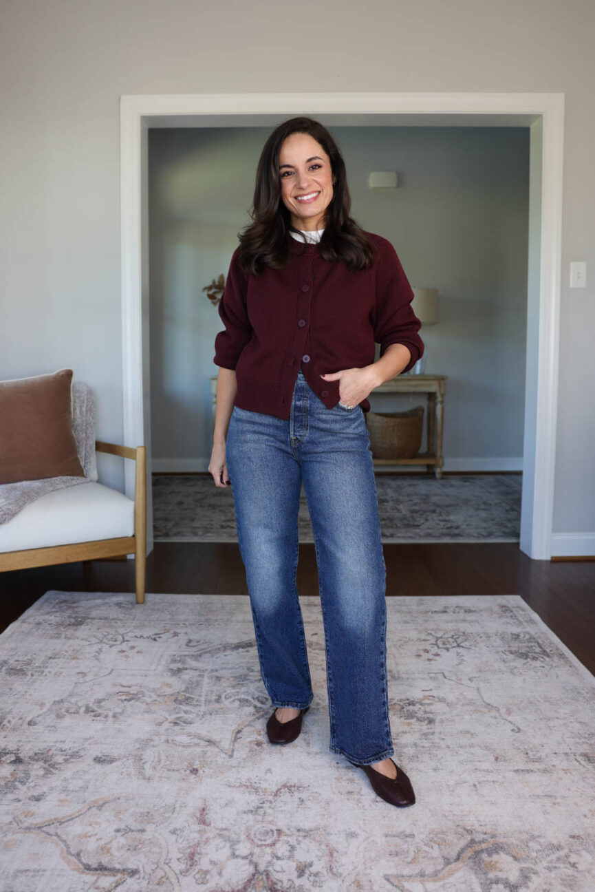 What shoes to wear with straight leg jeans | fall outfits with straight leg jeans | petite style tips for what shoes to wear with straight leg jeans