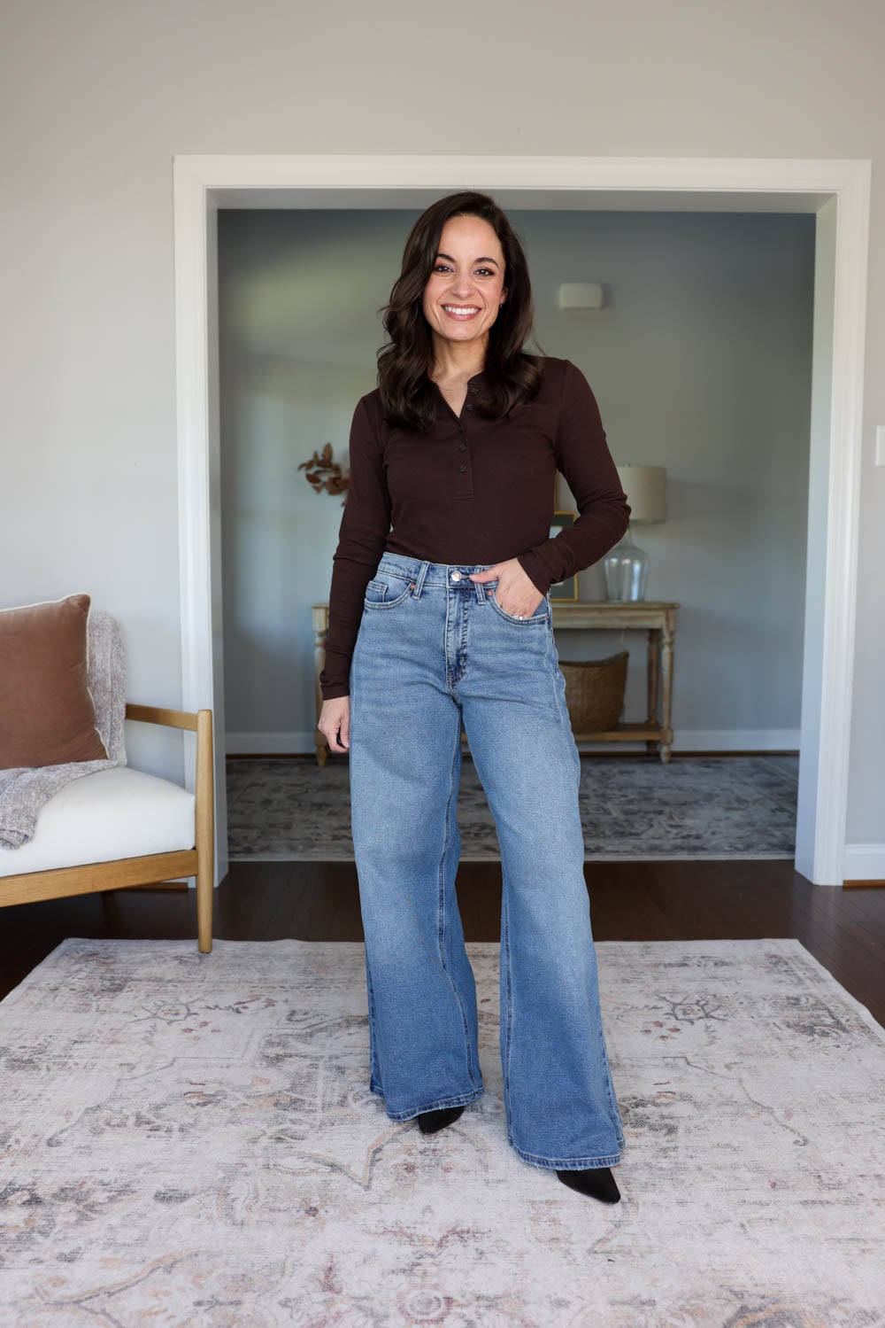 A review of jeans from Walmart via Pumps and Push-Ups blog | fit review of Walmart jeans for petites