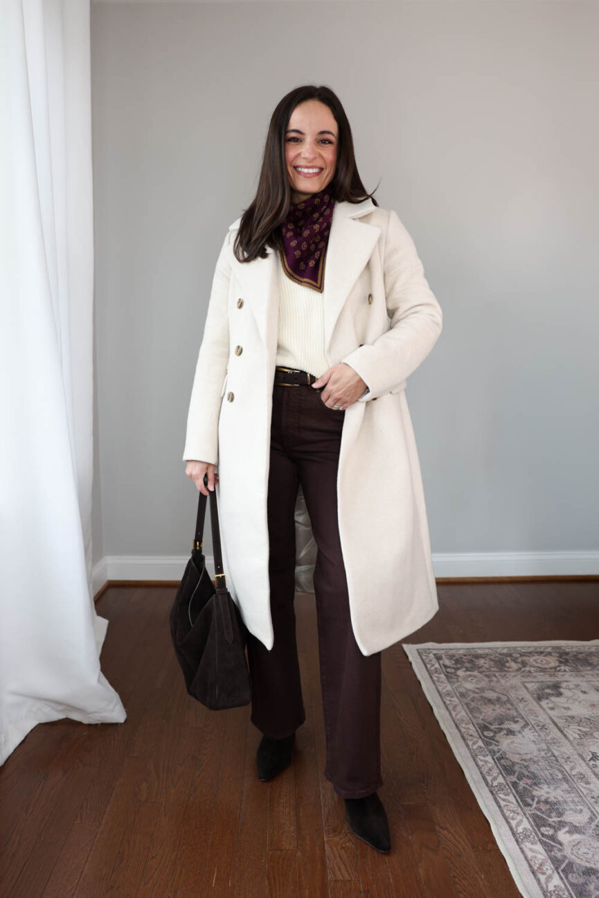 Timeless Topcoat from Banana Republic Factory reviewed via pumps and push-ups blog | petite tailored coats 