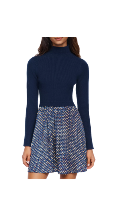Anthropologie mini dress in navy