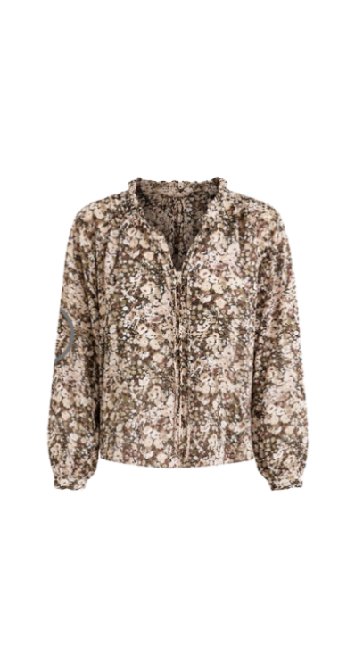 Floral long sleeve top LOFT petite friendly