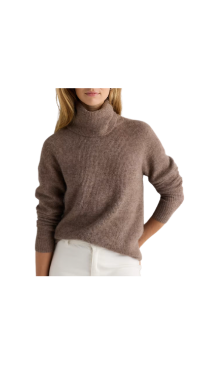 Quince lightweight alpaca turtleneck