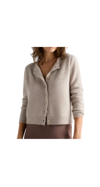 Quince sweater cropped cashmere cardigan