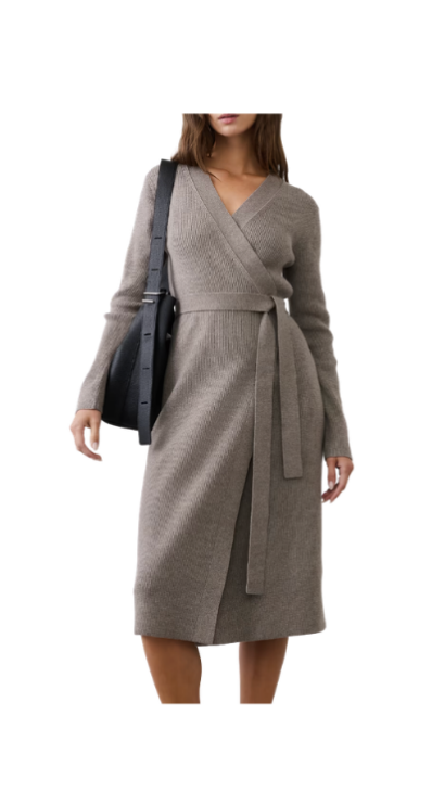 Ribbed midi dress for petites Banana Republic Factory