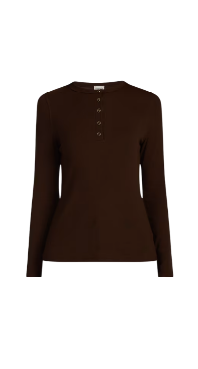 Walmart chocolate brown long sleeve shirt for petites